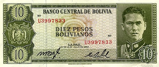 10 Boliviani
