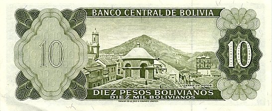 10 Boliviani