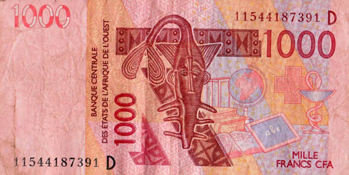 Banconote Da Mali Niger Banknotes From Mali Niger
