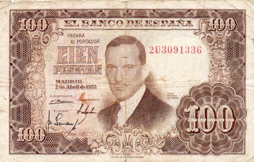 100 Pesetas