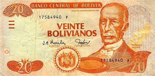 20 Boliviani